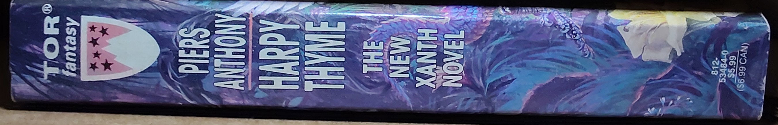 Piers Anthony  HARPY THYME spine of book image