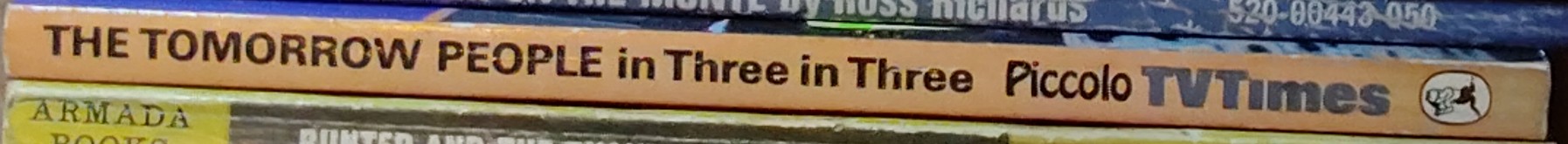 Roger Price  THE TOMORROW PEOPLE in: THREE IN THREE spine of book image