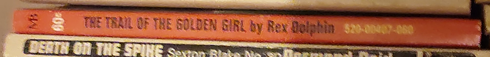 Rex Dolphin  THE TRAIL OF THE GOLDEN GIRL (Sexton Blake) spine of book image