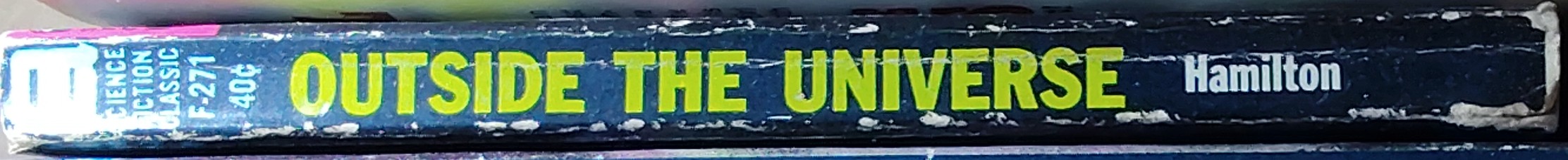Edmond Hamilton  OUTSIDE THE UNIVERSE spine of book image