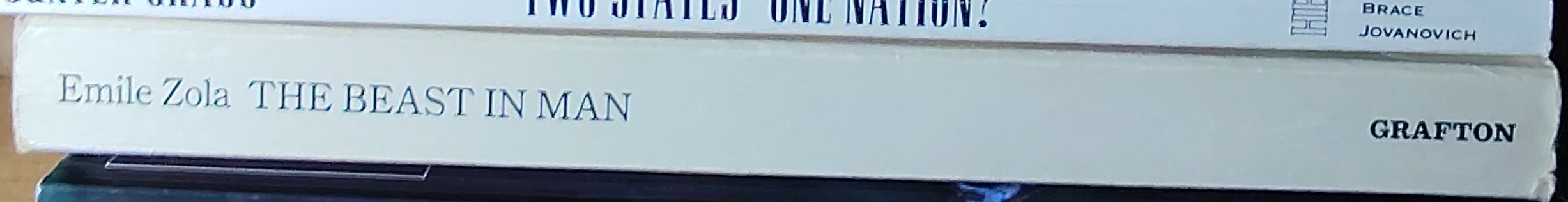 Emile Zola  THE BEAST IN MAN spine of book image