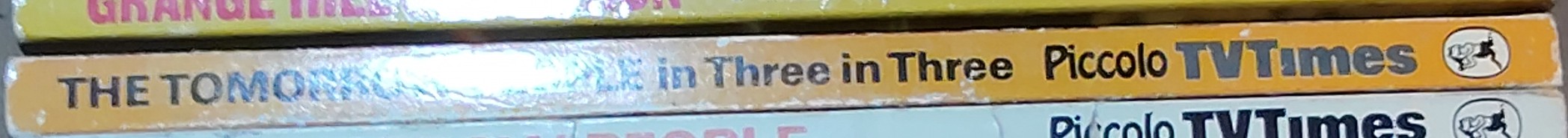 Roger Price  THE TOMORROW PEOPLE in: THREE IN THREE spine of book image