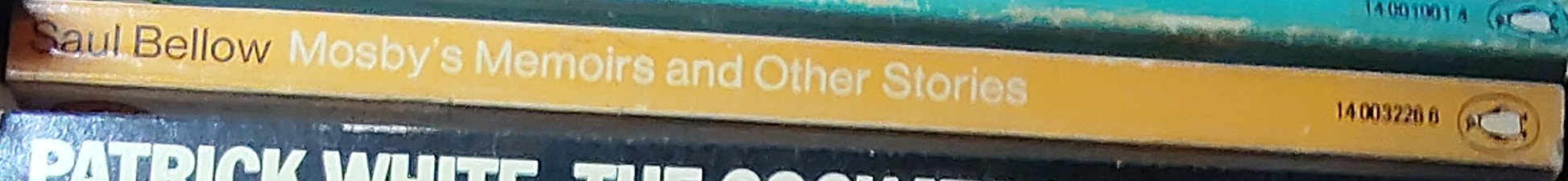 Saul Bellow  MOSBY'S MEMOIRS and Other Stories spine of book image