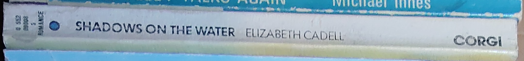 Elizabeth Cadell  SHADOWS ON THE WATER spine of book image