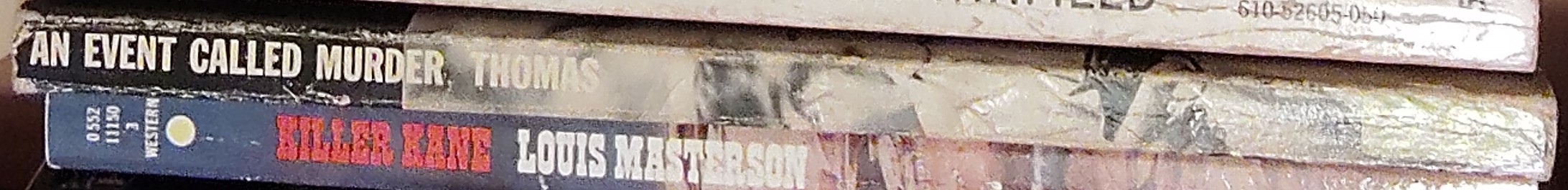 Martin Thomas  AN EVENT CALLED MURDER (Sexton Blake) spine of book image