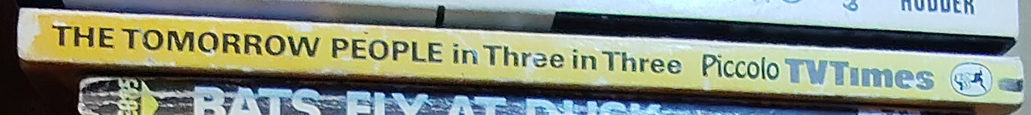 Roger Price  THE TOMORROW PEOPLE in: THREE IN THREE spine of book image