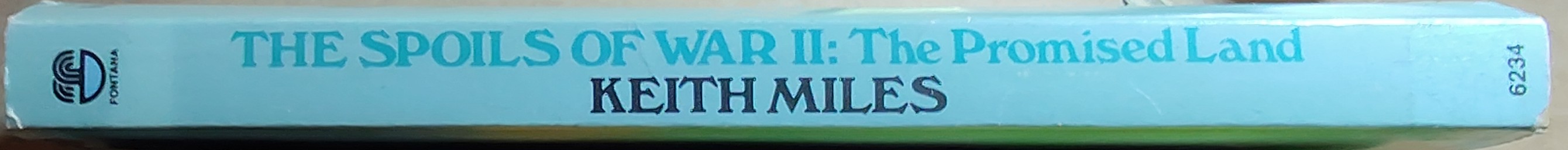 Keith Miles  THE SPOILS OF WAR. Book II: The Promised Land (Granda TV) spine of book image