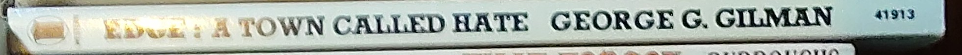 George G. Gilman  EDGE 13: A TOWN CALLED HATE spine of book image
