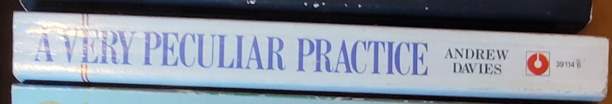 Andrew Davies  A VERY PECULIAR PRACTICE: THE NEW FRONTIER (Peter Davison) spine of book image