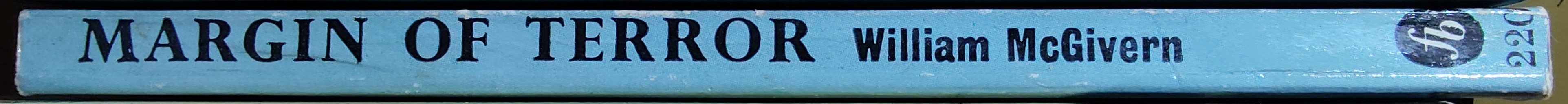 William McGivern  MARGIN OF TERROR spine of book image