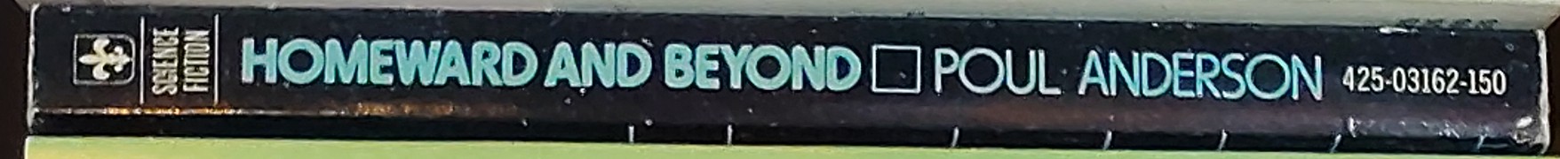 Poul Anderson  HOMEWARD AND BEYOND spine of book image
