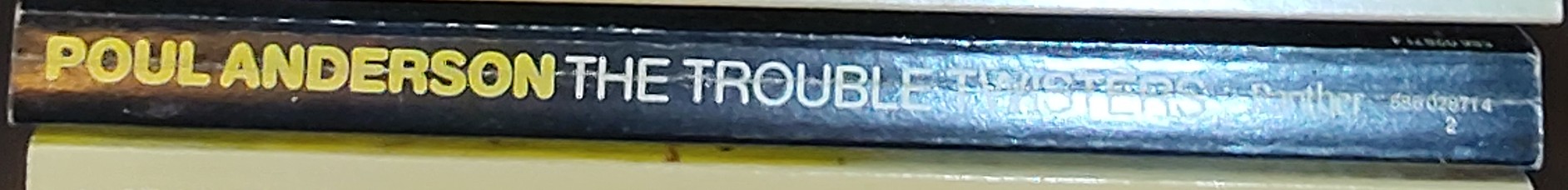 Poul Anderson  THE TROUBLE TWISTERS spine of book image