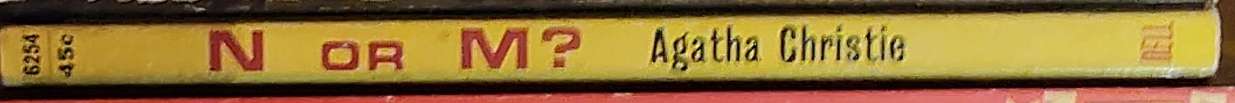 Agatha Christie  N-OR-M? spine of book image