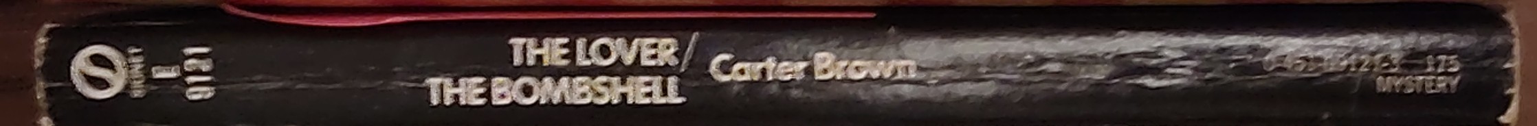 Carter Brown  THE LOVER and THE BOMBSHELL spine of book image