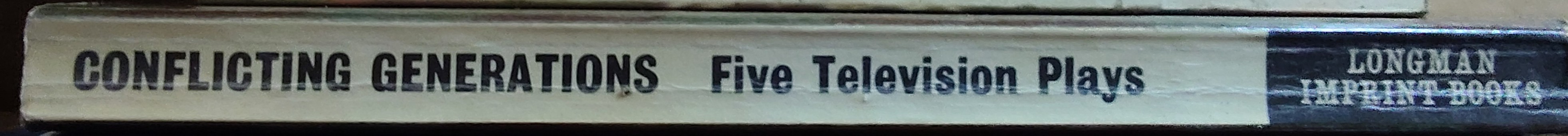 Various-Playwrights   CONFLICTING GENERATIONS: FIVE TELEVISION PLAYS spine of book image