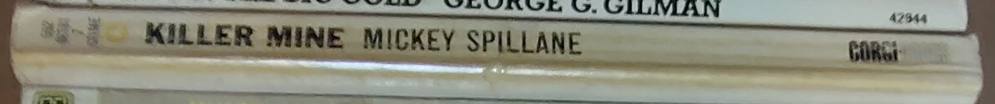 Mickey Spillane  KILLER MINE spine of book image