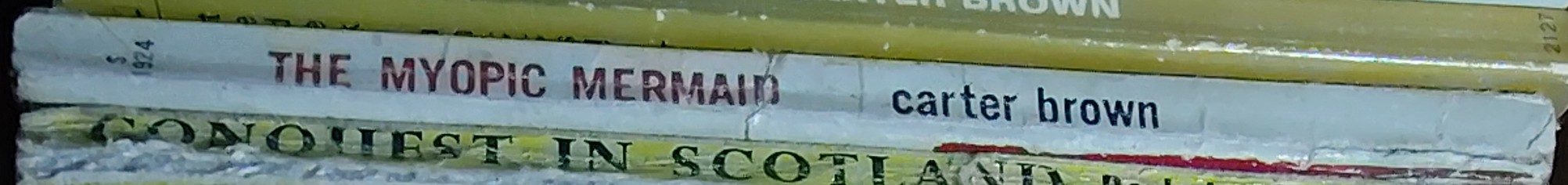 Carter Brown  THE MYOPIC MERMAID spine of book image