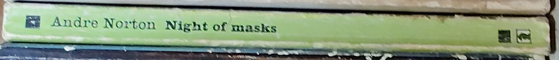 Andre Norton  NIGHT OF MASKS (Juvenile) spine of book image