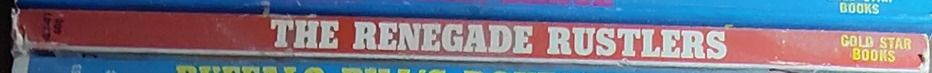 Anonymous   THE RENEGADE RUSTLERS spine of book image