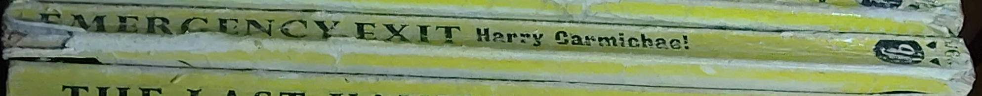Harry Carmichael  EMERGENCY EXIT spine of book image