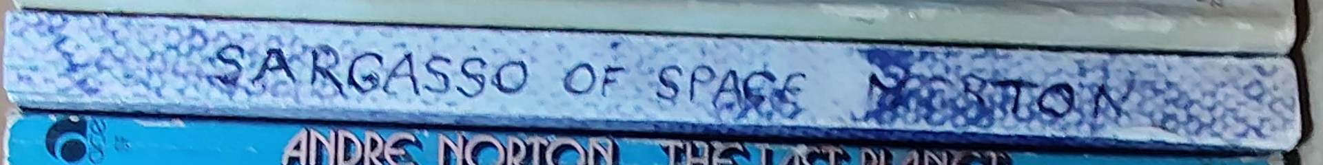 Andre Norton  SARGASSO OF SPACE spine of book image