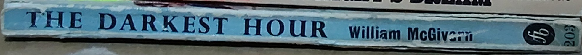 William McGivern  THE DARKEST HOUR spine of book image