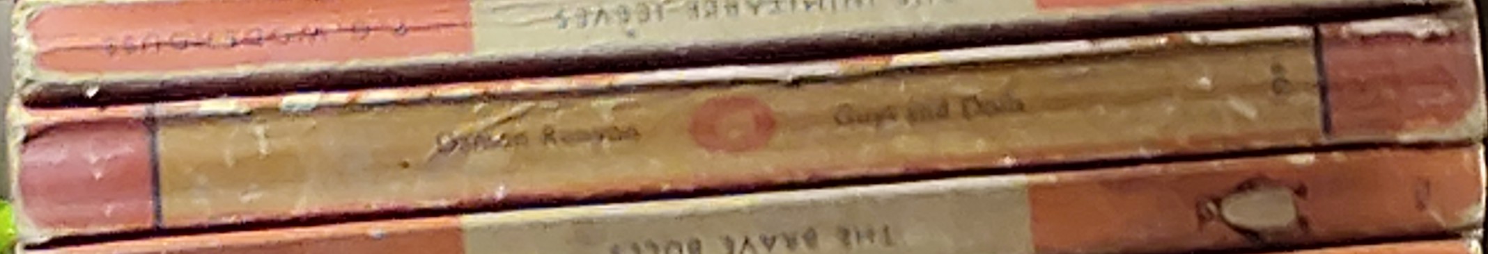 Damon Runyon  GUYS AND DOLLS. Twenty Stories spine of book image