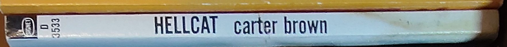 Carter Brown  THE HELLCAT spine of book image