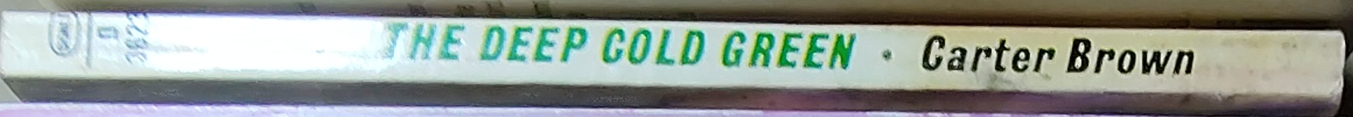 Carter Brown  THE DEEP COLD GREEN spine of book image