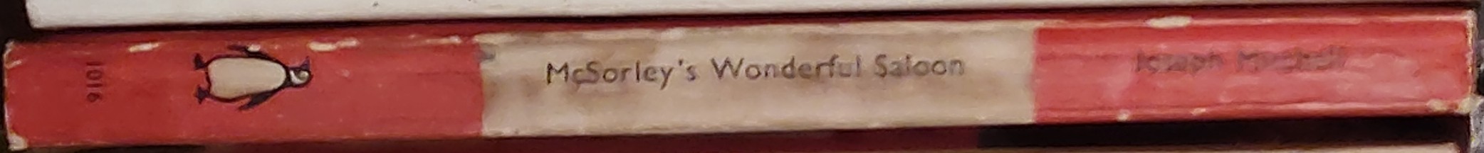 Joseph Mitchell  McSORLEY'S WONDERFUL SALOON spine of book image