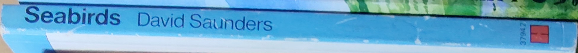 David Saunders  SEABIRDS spine of book image