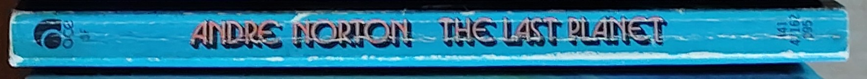 Andre Norton  THE LAST PLANET spine of book image