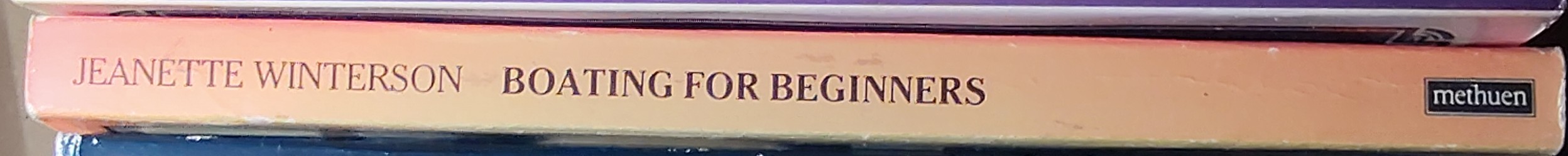 Jeanette Winterson  BOATING FOR BEGINNERS spine of book image