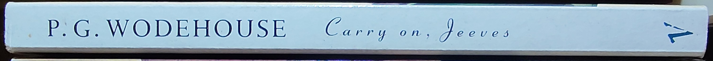 P.G. Wodehouse  CARRY ON, JEEVES spine of book image