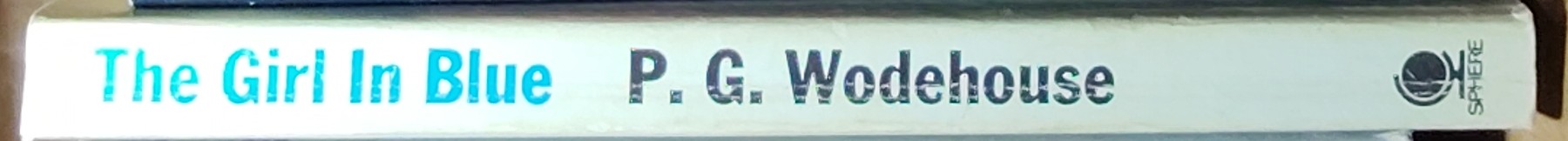 P.G. Wodehouse  THE GIRL IN BLUE spine of book image