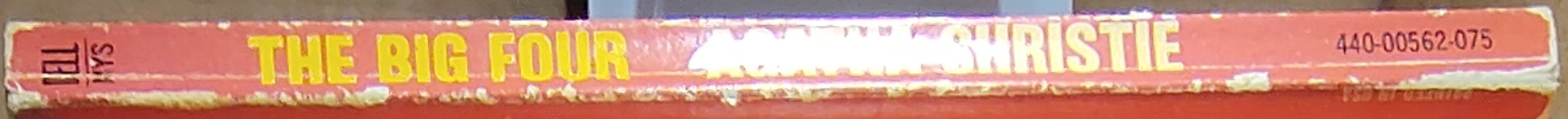 Agatha Christie  THE BIG FOUR spine of book image