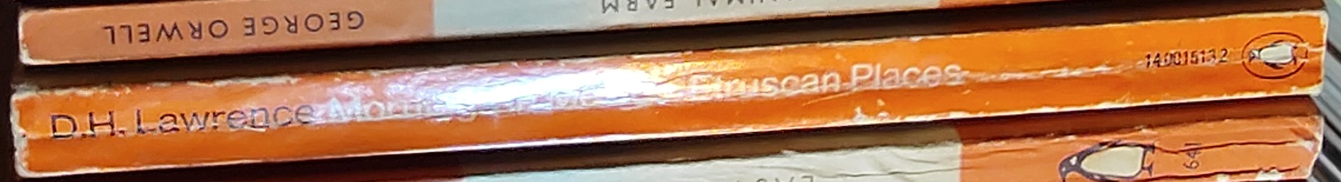 D.H. Lawrence  MORNINGS IN MEXICO and ETRUSCAN PLACES spine of book image