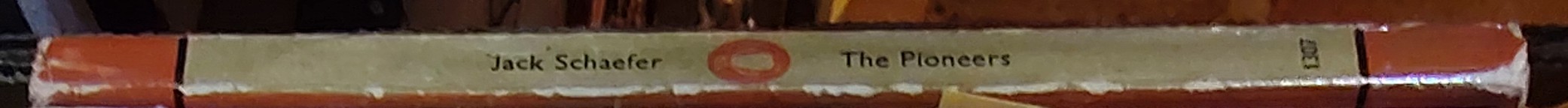 Jack Schaefer  THE PIONEERS spine of book image