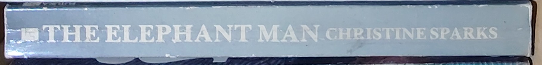 Christine Sparks  THE ELEPHANT MAN (Anthony Hopkins) spine of book image