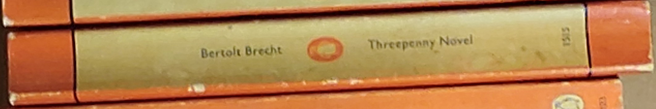 Bertolt Brecht  THREEPENNY NOVEL spine of book image