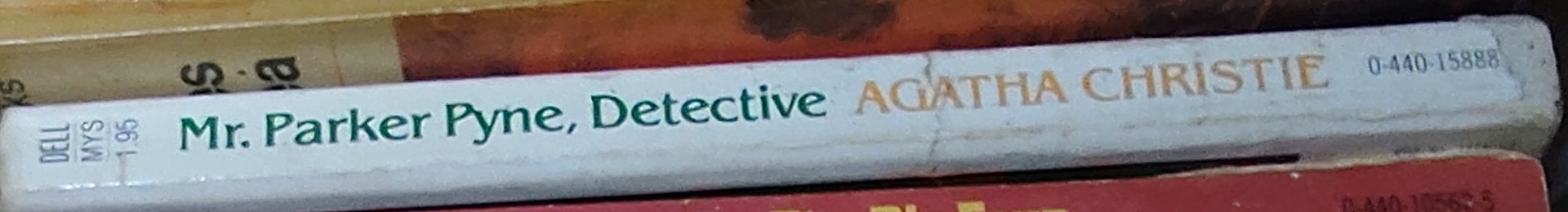 Agatha Christie  MR. PARKER PYNE, DETECTIVE spine of book image