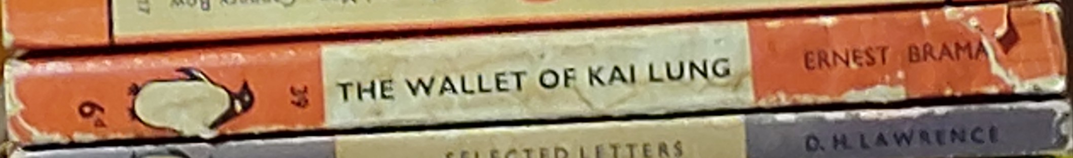 Ernest Bramah  THE WALLET OF KAI LUNG spine of book image