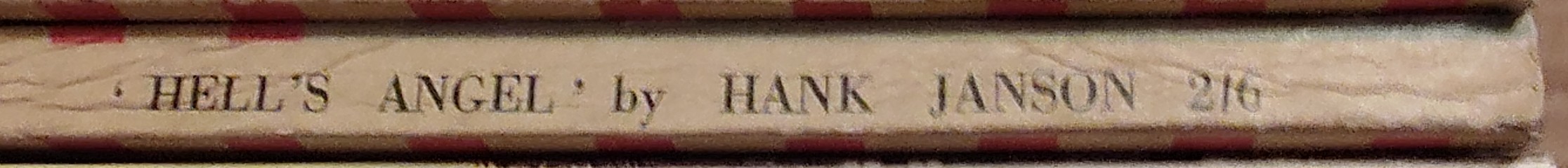 Hank Janson  HELL'S ANGEL spine of book image