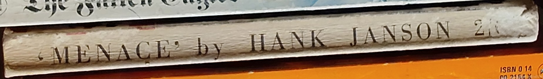 Hank Janson  MENACE spine of book image
