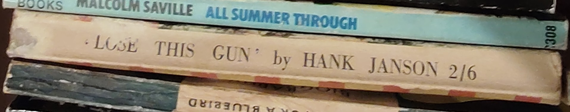 Hank Janson  LOSE THIS GUN spine of book image