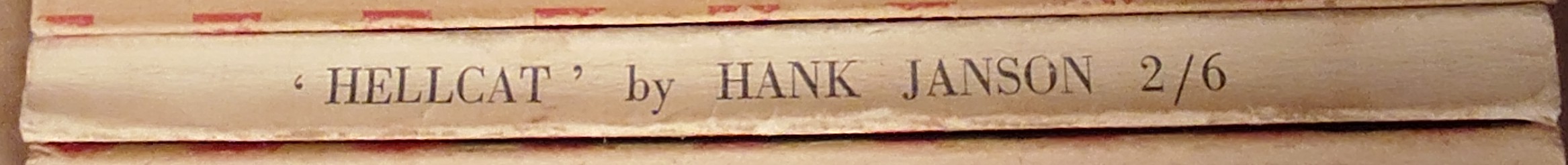 Hank Janson  HELLCAT spine of book image
