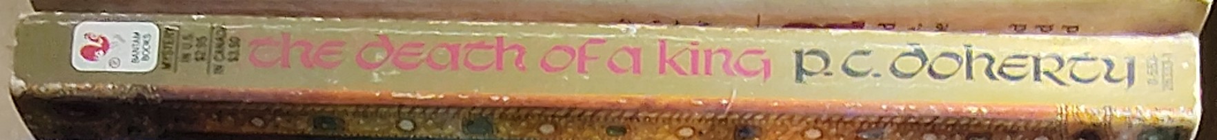 P.C. Doherty  THE DEATH OF A KING spine of book image