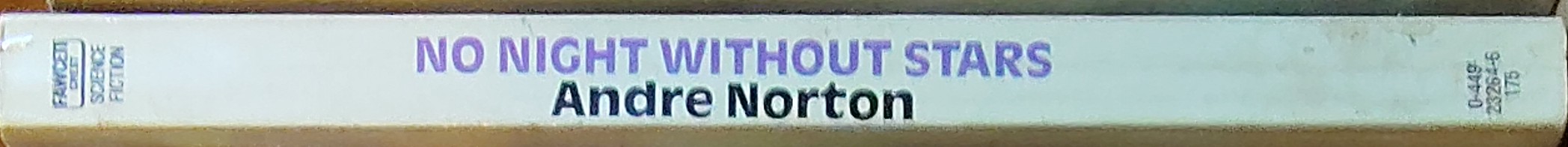 Andre Norton  NO NIGHT WITHOUT STARS spine of book image