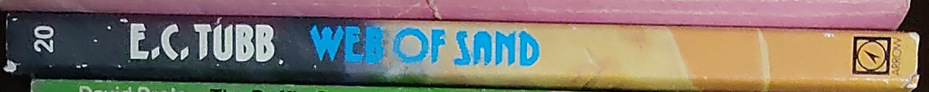 E.C. Tubb  WEB OF SAND spine of book image