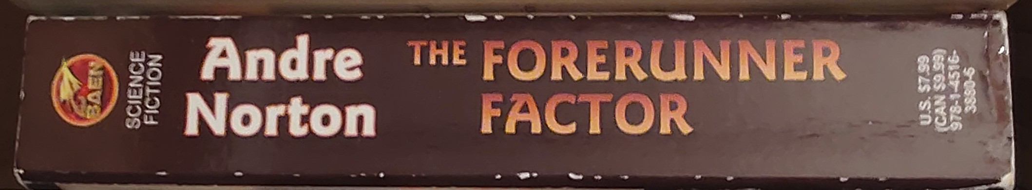 Andre Norton  THE FORERUNNER FACTOR spine of book image